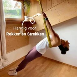 Therapeutische Hangmat YOGA ICON | Aerial Yoga | 280*150cm | Goud | Inclusief Handige Draagtas En 1 Plafondhaak | Workout | Training En Ontspanning | -Merkloos Winkel 1200x1200 3474
