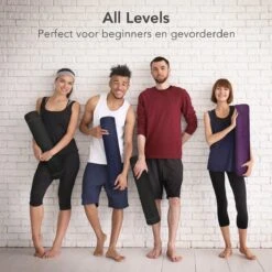 LifeGoods Yogamat - 61x183x0,6cm - Draagriem - Extra Dik - Zwart/Grijs -Merkloos Winkel 1200x1200 3480