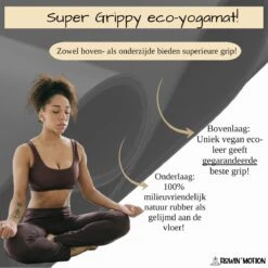 Flowin'Motion® Studio Yoga Mat - Superieure Grip - Extra Breed En Lang - Fitness Mat - Anti Slip - Sport Mat - Natuur Rubber - Planeetvriendelijk - Zwart Met Goud - 185cm X 68cm X 4,2mm -Merkloos Winkel 1200x1200 3486