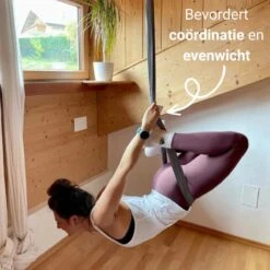 Therapeutische Hangmat YOGA ICON | Aerial Yoga | 280*150cm | Grijs | Inclusief Handige Draagtas En 1 Plafondhaak | Workout | Training En Ontspanning | -Merkloos Winkel 1200x1200 3536
