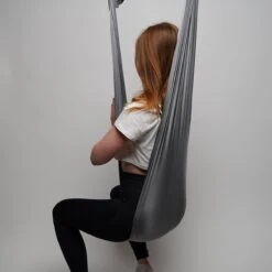 Therapeutische Hangmat YOGA ICON | Aerial Yoga | 280*150cm | Grijs | Inclusief Handige Draagtas En 1 Plafondhaak | Workout | Training En Ontspanning | -Merkloos Winkel 1200x1200 3538