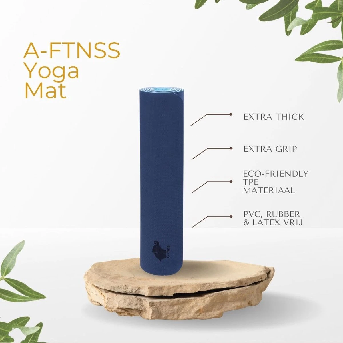 A-FTNSS Yoga Mat | Blauw & Licht Blauw | 7mm | Anti-Slip | Optimale Grip | Sterke Yoga Mat | Makkelijk Schoon Te Houden 10 A-FTNSS Yoga Mat | Blauw & Licht Blauw | 7mm | Anti-Slip | Optimale Grip | Sterke Yoga Mat | Makkelijk Schoon Te Houden - Afbeelding 8