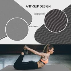 Eco Yoga Mat - Inclusief Draagriem - Fitness MatAnti Slip - Extra Dik (6 Mm) - 183 X 61 X 0,6 Cm - Zwart - Diverse Kleuren -Merkloos Winkel 1200x1200 3549