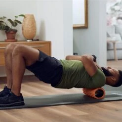 Basic-Fit® Foam Roller - Yoga Grid Foam Roller Massage - Fitness Roller - 33 Cm - Oranje -Merkloos Winkel 1200x1200 358