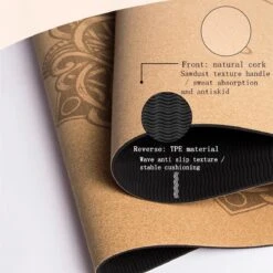 Merkloos TDR - Yoga Mat Met Tas- Natuurlijk Kurk En TPE - Vrij Van Schadelijke Stoffen, Hypoallergeen En 100% (biologisch) Afbreekbaar - Zeer Geschikt Voor Yin Yoga En Kundalini Yoga Met Draagtas En Draagband- 183x66x0,5 Cm - Mandala Bloem -Merkloos Winkel 1200x1200 3595