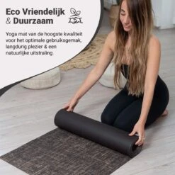 Yoga Mat Sportmat Fitnessmat Antislip Duurzaam Met Yoga Lessen - Bruin -Merkloos Winkel 1200x1200 3603