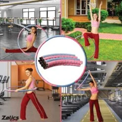 Zelics Sports - Professionele Fitness Hoelahoep Voor Volwassenen Met Gewicht - Gemaakt Van Roestvrij Staal, Zachte Foam En Anti-Zweet Buitenlaag - Sport Hoepel - Hula Hoop - Weight Hoop - Hoepel Fitness - 92cm/1.2 Kg Vulbaar- Inclusief Spingtouw -Merkloos Winkel 1200x1200 3613