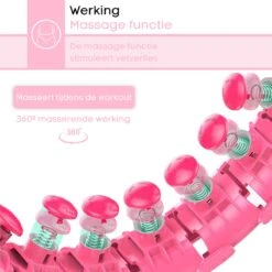 FAVE Verstelbare Hoelahoep Met Gewicht – Hula Hoep Fitness – Weighted – Hoepel – Voor Volwassenen En Kinderen - Roze -Merkloos Winkel 1200x1200 3634