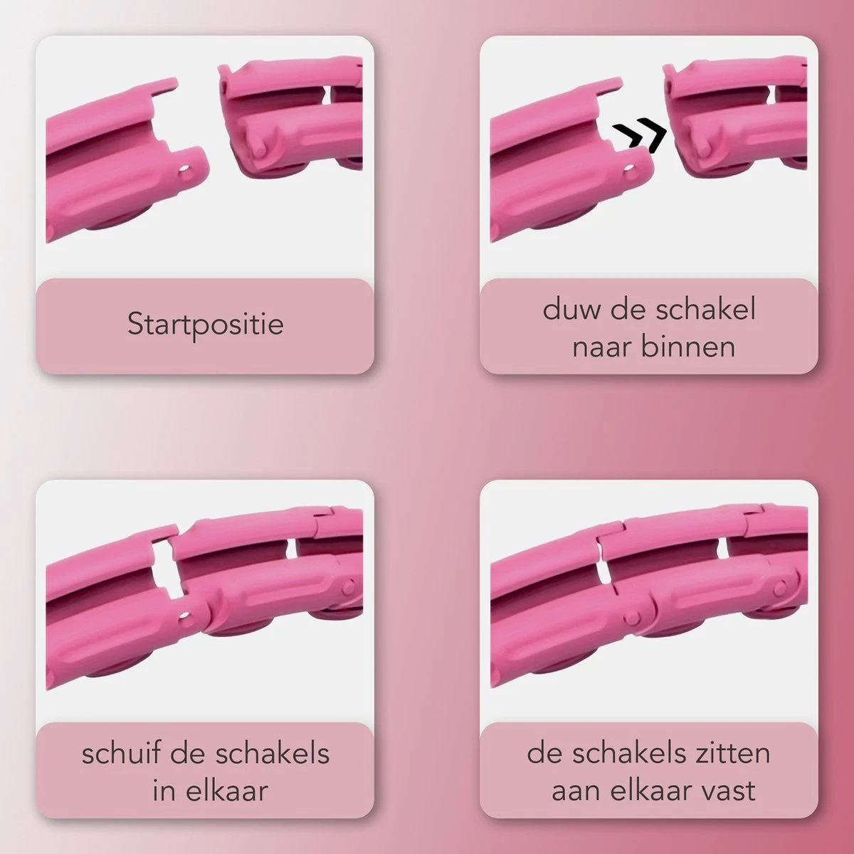 Innovision Hoela Hoep - Met Calorieteller En Gewicht - Fitness Hoelahoep - 1 KG - Voor Volwassenen En Beginners - Roze 5 Innovision Hoela Hoep - Met Calorieteller En Gewicht - Fitness Hoelahoep - 1 KG - Voor Volwassenen En Beginners - Roze - Afbeelding 3