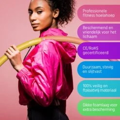 Fit+ Happy™ Fitness Hoelahoep 1.2 Kg - Hoelahoep Volwassenen - Hoelahoep Met Gewicht - Hula Hoop - Hula Hoop Fitness -Merkloos Winkel 1200x1200 3672