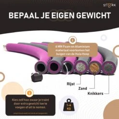 Fitness Hoelahoep - Cadeau - Sport Hoepel - Hoelahoep Volwassenen - Waist Trainer - Gym - Thuis - 1-4 KG/94 Cm+ Gratis Hoepeltas -Merkloos Winkel 1200x1200 3681