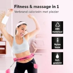 Living Nine Fitness Hoelahoep - Met Gewicht - Roze - Voor Volwassenen 16 Living Nine Fitness Hoelahoep - Met Gewicht - Roze - Voor Volwassenen -Merkloos Winkel 1200x1200 3701