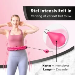 Living Nine Fitness Hoelahoep - Met Gewicht - Roze - Voor Volwassenen 17 Living Nine Fitness Hoelahoep - Met Gewicht - Roze - Voor Volwassenen -Merkloos Winkel 1200x1200 3702