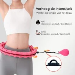 Verstelbare Fitness Hoelahoep Met Gewicht - Hoelahoep Voor Volwassenen En Kinderen - Fitness Hoelahoep - Hula Hoop Fitness - Roze -Merkloos Winkel 1200x1200 3725