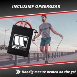 Professioneel Crossfit & Fitness Springtouw – Jump Rope – Speedrope – Verstelbaar – Rood -Merkloos Winkel 1200x1200 3758