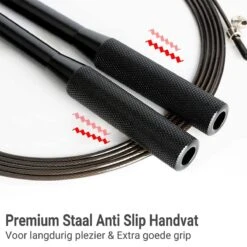 Positive Things Professioneel Crossfit & Fitness Springtouw – Jump Rope – Speedrope – Verstelbaar – Zwart -Merkloos Winkel 1200x1200 3762
