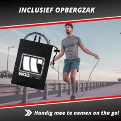 Professioneel Crossfit & Fitness Springtouw – Jump Rope – Speedrope – Verstelbaar – Zwart -Merkloos Winkel 1200x1200 3767