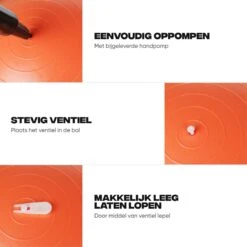 Rockerz Fitness® - Yoga Bal Inclusief Pomp - Pilates Bal - Fitness Bal - Zwangerschapsbal - Goede Houding Bij Het Thuiswerken - 75 Cm - Kleur: Oranje 22 Rockerz Fitness® - Yoga Bal Inclusief Pomp - Pilates Bal - Fitness Bal - Zwangerschapsbal - Goede Houding Bij Het Thuiswerken - 75 Cm - Kleur: Oranje -Merkloos Winkel 1200x1200 3816