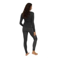Merkloos Thermo Onderkleding Set Voor Dames Zwart Melange - Maat S - Shirt Lange Mouw En Broek - Wintersport Kleding - Thermokleding -Merkloos Winkel 1200x1200 383