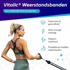 PREMIUM Weerstandsbanden Set Met Handvatten - Resistance Band Fitness Elastiek - Elastische Weerstandsband - Fitness Booty Band | Vitalic -Merkloos Winkel 1200x1200 3927