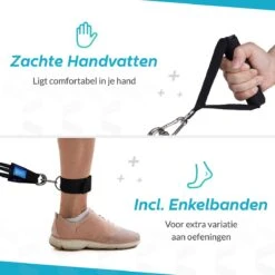 PREMIUM Weerstandsbanden Set Met Handvatten - Resistance Band Fitness Elastiek - Elastische Weerstandsband - Fitness Booty Band | Vitalic -Merkloos Winkel 1200x1200 3928