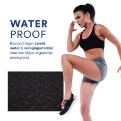 Sport Puzzelmat - Fitnessmat - 12 Stuks Van 30x30x1,2cm - Sportmat Met Antislip - Yogamat - Geluidabsorberend EVA - Totaal 120x90cm - 1,08m² - Zwart -Merkloos Winkel 1200x1200 3952