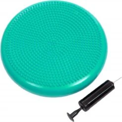 Wiebelkussen + Pomp - Balanskussen - Volwassenen En Kinderen - Met Pomp - 34CM - Turquoise