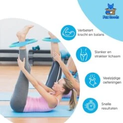 Fox Goods Pilates Ring - Yoga Ring - Sport Ring - Fitness Ring - Yoga Oefeningen - Blauw - 38CM - Gratis Resistance Band -Merkloos Winkel 1200x1200 4086
