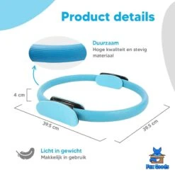 Fox Goods Pilates Ring - Yoga Ring - Sport Ring - Fitness Ring - Yoga Oefeningen - Blauw - 38CM - Gratis Resistance Band -Merkloos Winkel 1200x1200 4090
