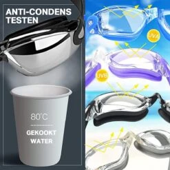 TravelTime® - Zwembril Volwassenen - Unisex – Zwarte Galvaniserende Lens 13 TravelTime® - Zwembril Volwassenen - Unisex – Zwarte Galvaniserende Lens -Merkloos Winkel 1200x1200 41