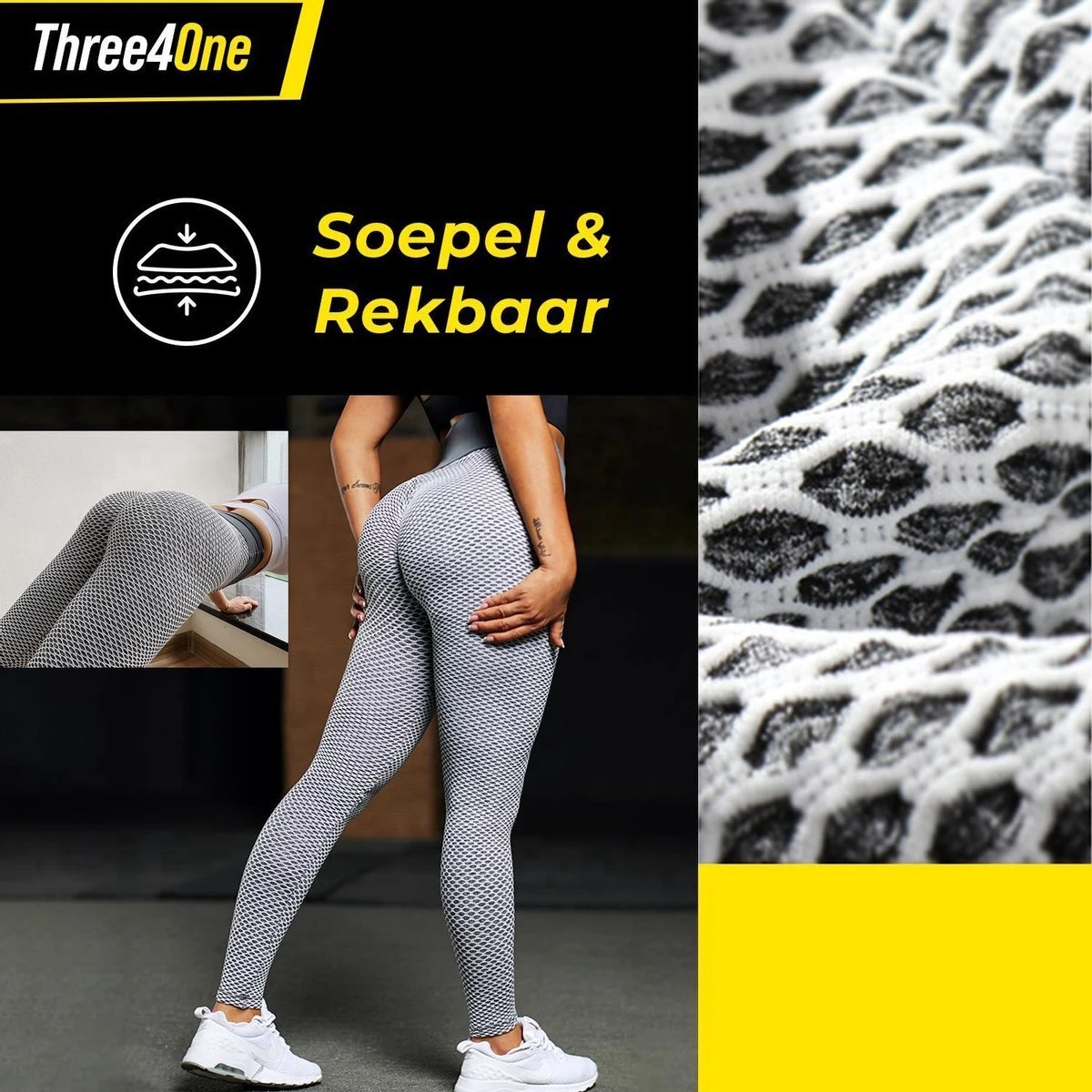 Sportlegging Dames 2STUKS Small – Legging Dames Meisje - Tiktok Legging – Zwart & Grijs 11 Sportlegging Dames 2STUKS Small – Legging Dames Meisje - Tiktok Legging – Zwart & Grijs - Afbeelding 9