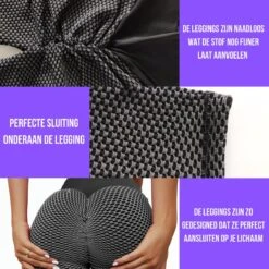 MW® TikTok Legging - Sportlegging Dames High Waist - Legging Dames - Push Up Legging - Donkergrijs M -Merkloos Winkel 1200x1200 4272