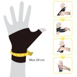 Bracoo WS10 Polsbandage Polsbrace - Verstelbare Neopreen Band - Wrist Support - Zwart -Merkloos Winkel 1200x1200 4309