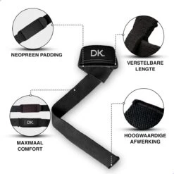 DK.® Lifting Straps - Lifting Grips / Hooks - Deadlift Straps - Lift Straps - Fitness, Crossfit & Krachttraining - 2 Stuks - Zwart - Valentijn Cadeautje Voor Hem / Haar -Merkloos Winkel 1200x1200 4352