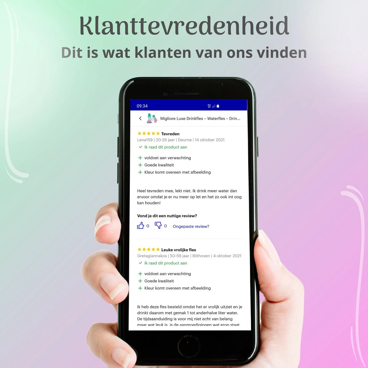 Migliore - Bidon 1 Liter - Met Rietje - BPA Vrij - Sport - Ook In 600 Ml En 2 Liter 7 Migliore - Bidon 1 Liter - Met Rietje - BPA Vrij - Sport - Ook In 600 Ml En 2 Liter - Afbeelding 5