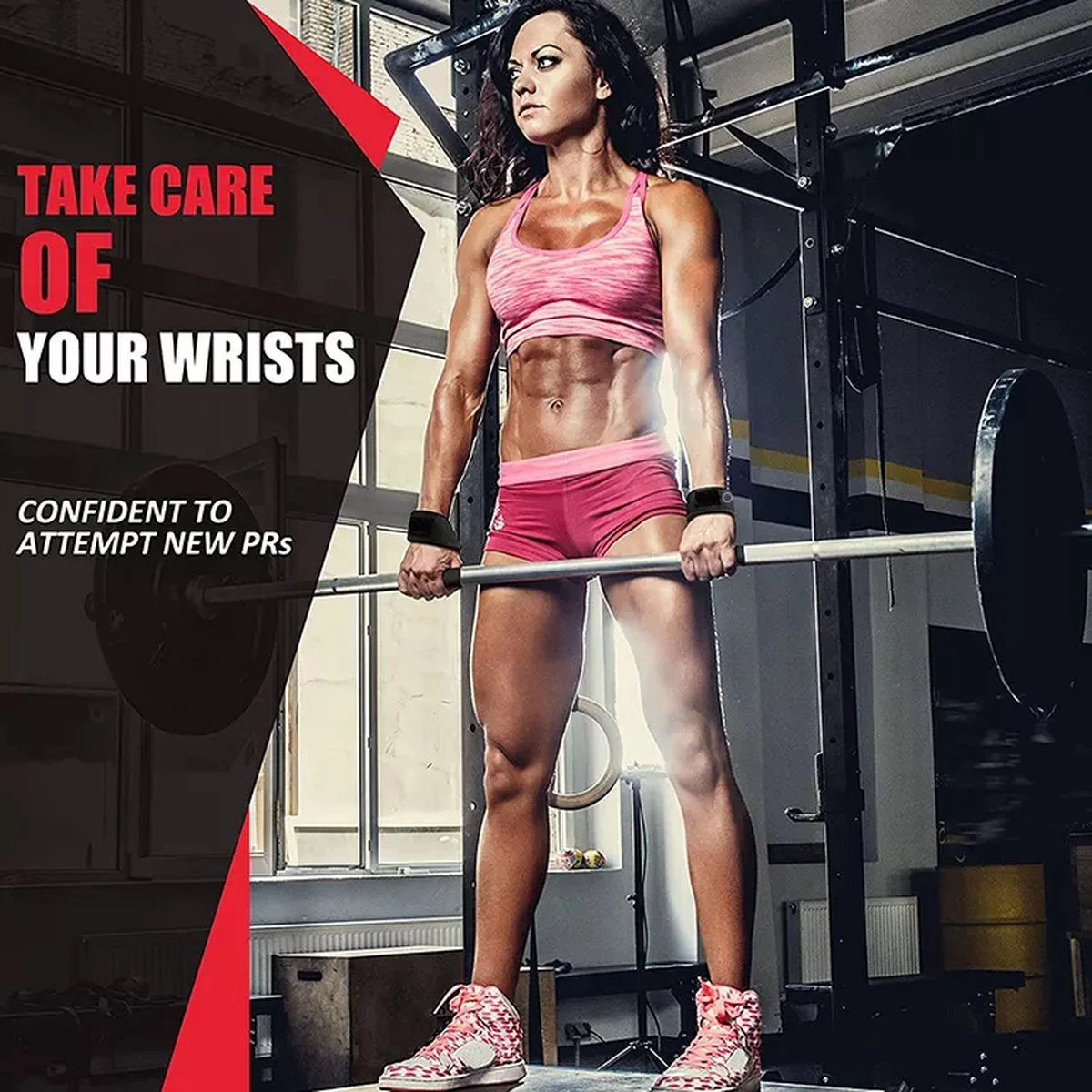 All4You Sport® Lifting Straps - Lifting Grips/Hooks - Deadlift Straps - Lift Straps - Fitness, Crossfit & Krachttraining - Met Padding En Anti-slip Grepen - Padded - 2 Stuks - Zwart 6 All4You Sport® Lifting Straps - Lifting Grips/Hooks - Deadlift Straps - Lift Straps - Fitness, Crossfit & Krachttraining - Met Padding En Anti-slip Grepen - Padded - 2 Stuks - Zwart - Afbeelding 4