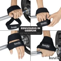 Hustle - Zwarte/Grijze Figure 8 Straps - Met Padding - Padded - Lifting Grips/Hooks/Straps - Maat S - 1 Paar 13 Hustle - Zwarte/Grijze Figure 8 Straps - Met Padding - Padded - Lifting Grips/Hooks/Straps - Maat S - 1 Paar -Merkloos Winkel 1200x1200 4408