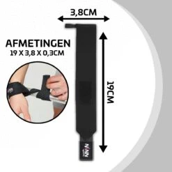 NINN Sports Lifting Straps Zwart - Krachttraining Accessoires - Powerlifting - Bodybuilding -Merkloos Winkel 1200x1200 4411