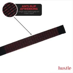 Hustle - Zwart Met Rode Lifting Straps - Met Padding En Anti-slip - Padded - Lifting Grips/Hooks - Deadlift Straps - Voor Fitness -Merkloos Winkel 1200x1200 4424