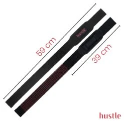 Hustle - Zwart Met Rode Lifting Straps - Met Padding En Anti-slip - Padded - Lifting Grips/Hooks - Deadlift Straps - Voor Fitness -Merkloos Winkel 1200x1200 4426
