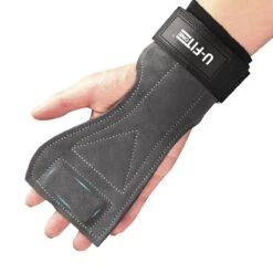 U-Fit One Leer Lifting Straps - Deadlift Straps - Powerlifting - Fitness Straps - Wrist Support - Bodybuilding - Crossfit -Merkloos Winkel 1200x1200 4450