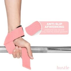 Hustle - Roze Lifting Straps - Met Padding En Anti-slip - Padded - Lifting Grips/Hooks - Deadlift Straps - Voor Fitness -Merkloos Winkel 1200x1200 4458