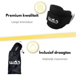 W.O.D Ankle Strap - Enkelband Fitness - Zwart - 1 Stuk (Met Draagtas) -Merkloos Winkel 1200x1200 4464