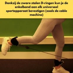 W.O.D Ankle Strap - Enkelband Fitness - Zwart - 1 Stuk (Met Draagtas) -Merkloos Winkel 1200x1200 4469