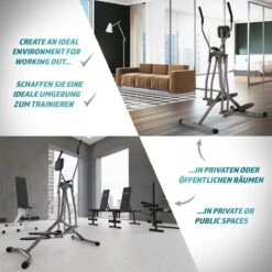 GoodVibes - Crosstrainer Met LCD-scherm Voor Thuisgebruik Met Hartslagsensor En Buiksteun - Thuistrainer - Stepper - Cardiotrainer - Homegym -Merkloos Winkel 1200x1200 4496