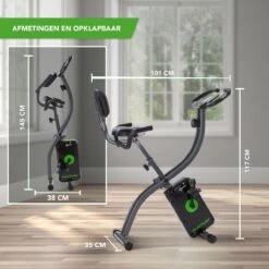 Tunturi Cardio Fit B25 X Bike - Hometrainer Met Rugleuning - Fitnessfiets Opvouwbaar - 8 Weerstandsniveaus - Tablethouder -Merkloos Winkel 1200x1200 4592