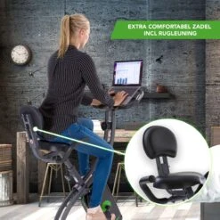 Tunturi Cardio Fit B25 X Bike - Hometrainer Met Rugleuning - Fitnessfiets Opvouwbaar - 8 Weerstandsniveaus - Tablethouder -Merkloos Winkel 1200x1200 4593