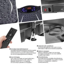 EVOLAND - Trilplaat Fitness Met Bluetooth Speaker - Ibration Plate Met 99 Snelheden En 5 Programma's - Incl Stretchbands En USB Port - Antislip Rubber - Trainingsapparatuur Voor Fitness En Uithoudingstraining -Merkloos Winkel 1200x1200 4605