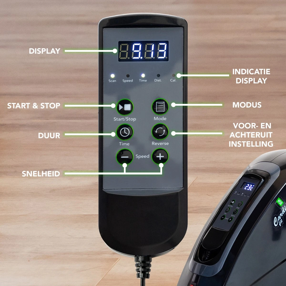 Tunturi Cardio Fit M50 Mobiliteitstrainer - Elektrische Stoelfiets - Bevorderd Revalidatie En Bloedcirculatie - Gemotoriseerd - Arm En Beentrainer - Voor Senioren 12 Tunturi Cardio Fit M50 Mobiliteitstrainer - Elektrische Stoelfiets - Bevorderd Revalidatie En Bloedcirculatie - Gemotoriseerd - Arm En Beentrainer - Voor Senioren - Afbeelding 10