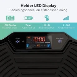 LifeGoods Trilplaat - Bluetooth Speaker - 180 Niveaus - Fitness Weerstandskabels - Afstandsbediening - Zwart -Merkloos Winkel 1200x1200 4661